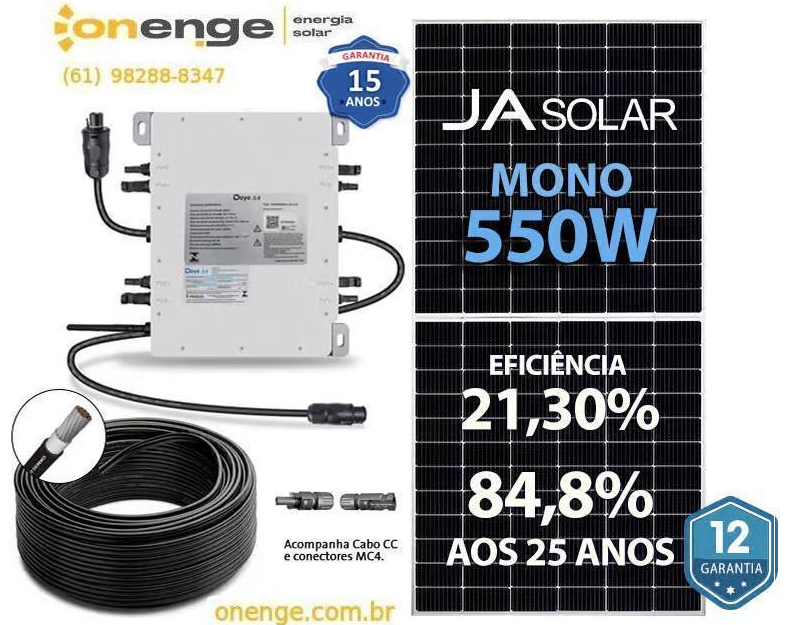 GERADOR DE ENERGIA SOLAR DEYE MICROINVERSOR (ON17858X) 