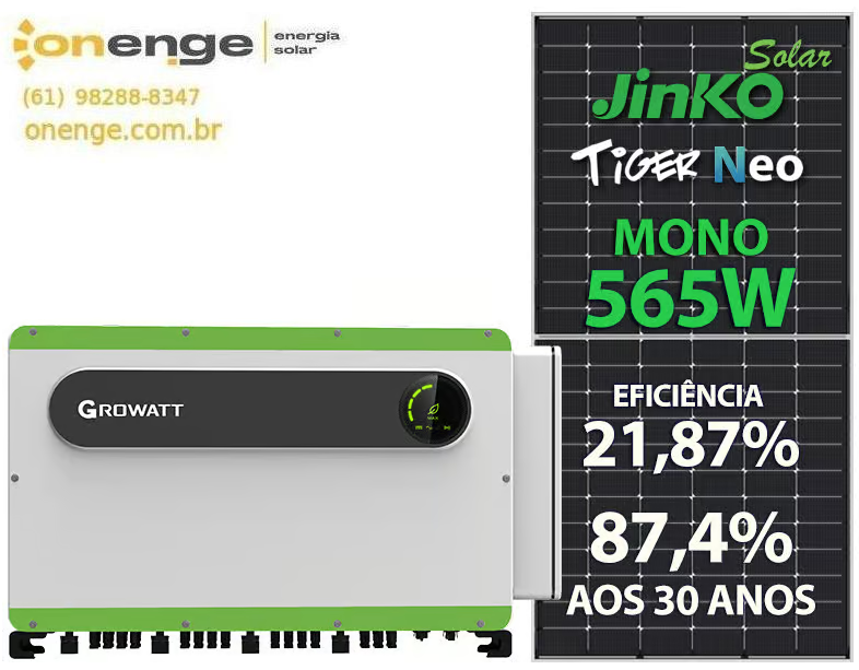 GERADOR DE ENERGIA SOLAR GROWATT MAX JINKO (ON199902X) 