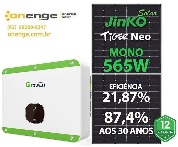 GERADOR DE ENERGIA SOLAR GROWATT MID JINKO (ON199792X) 